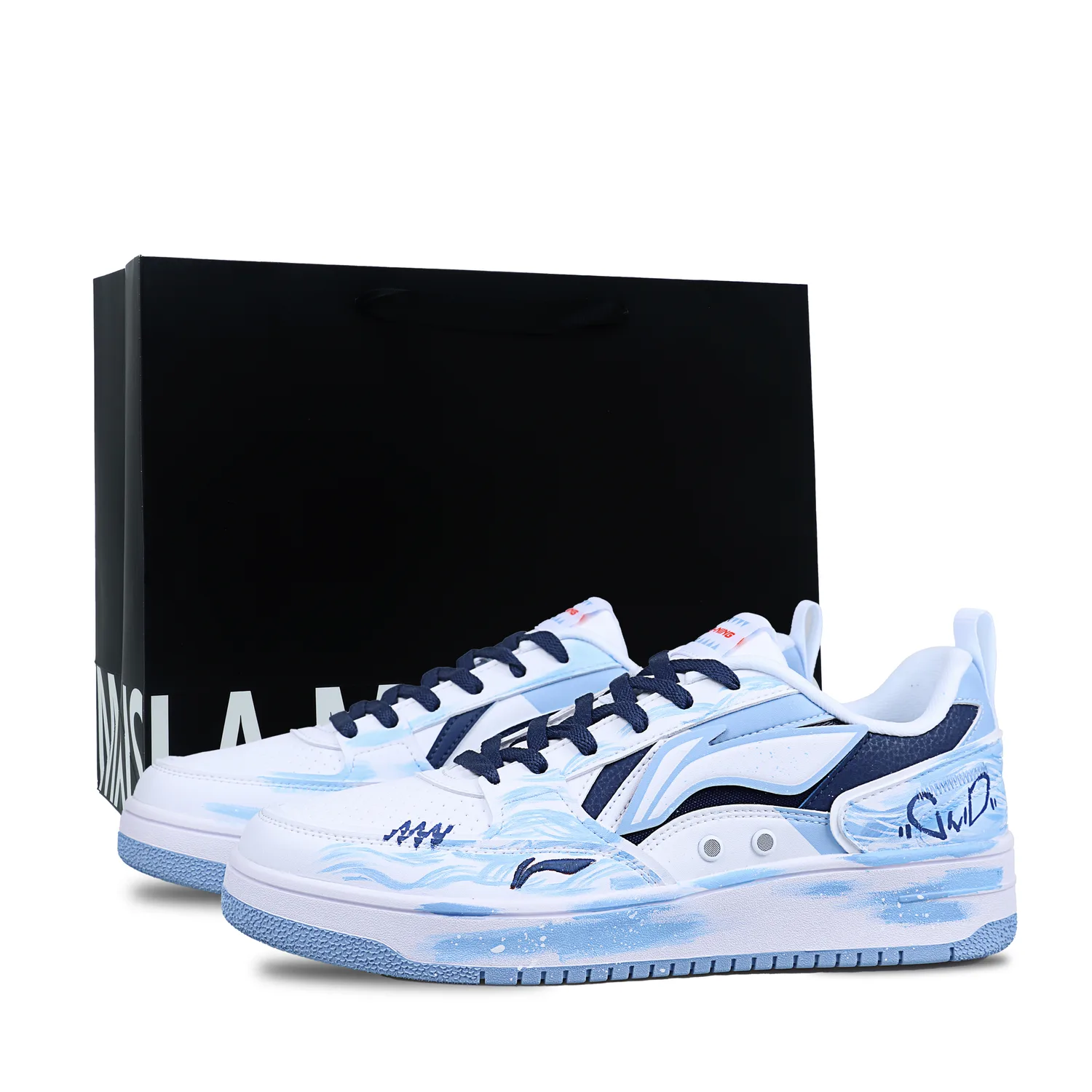 Кроссовки для скейтбординга Li-Ning Sea And Sichuan, белый синий