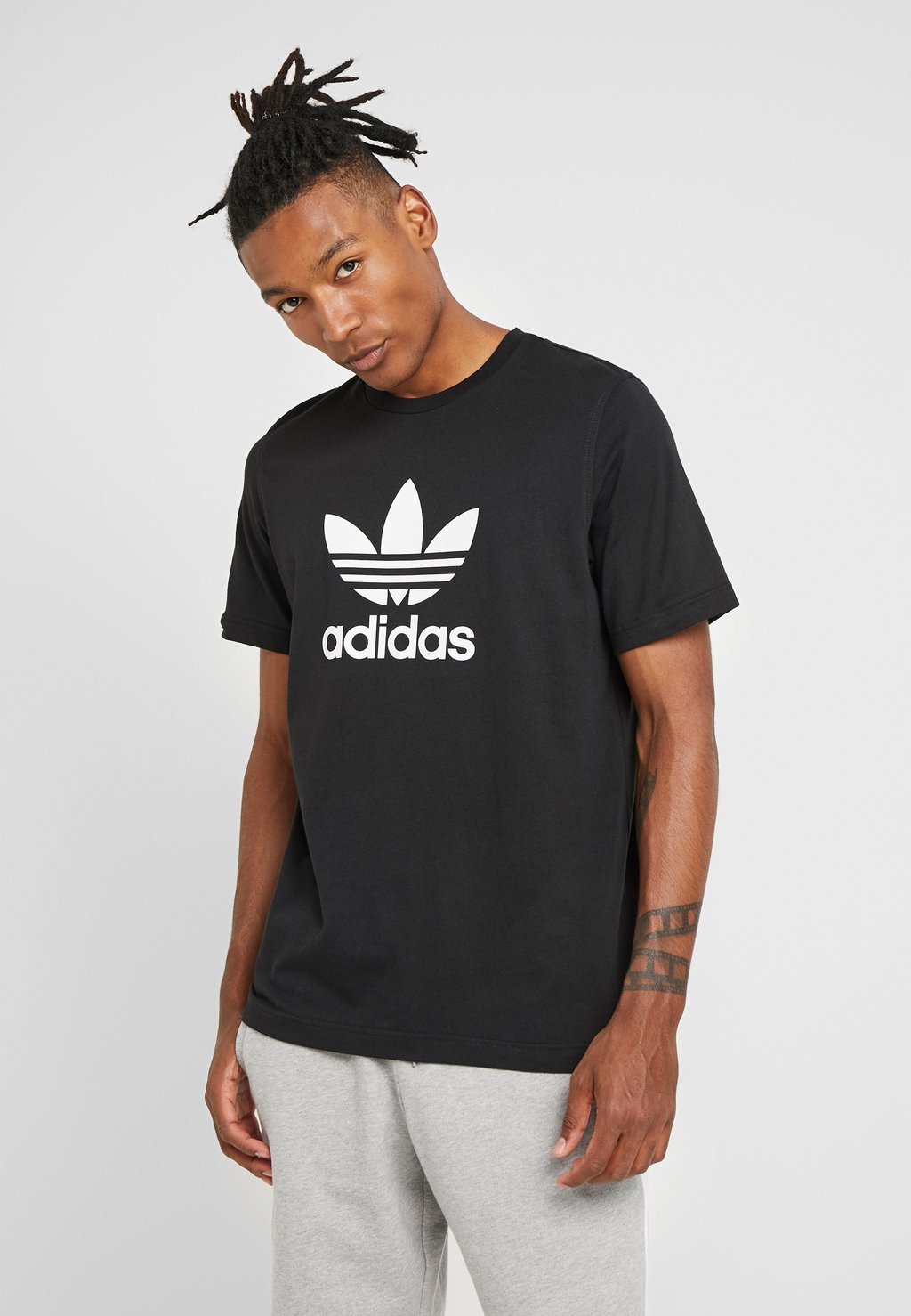 Футболка с принтом TREFOIL UNISEX Adidas Originals, черный — фото 2