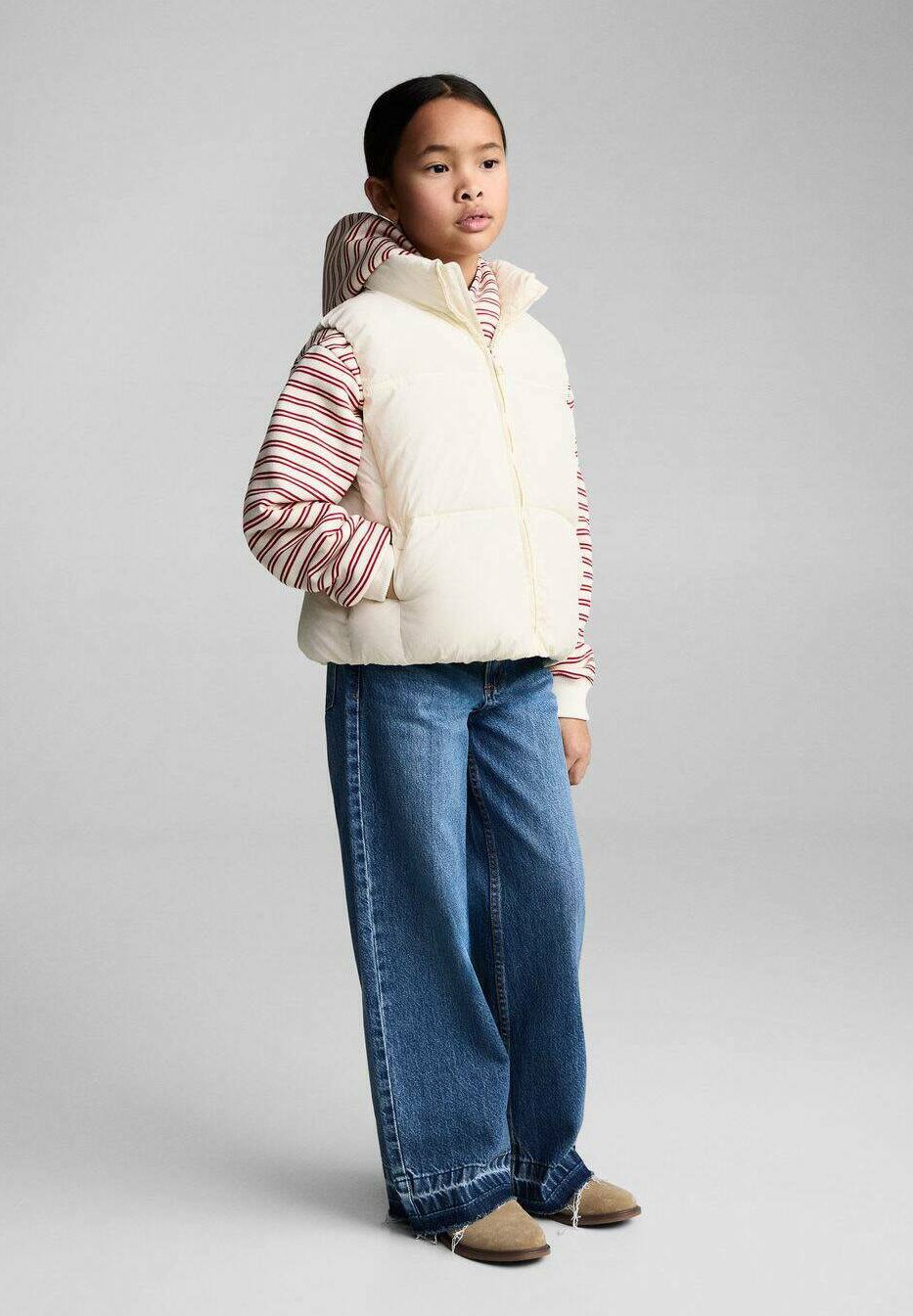 

Жилет Mango Kids, слоновая кость