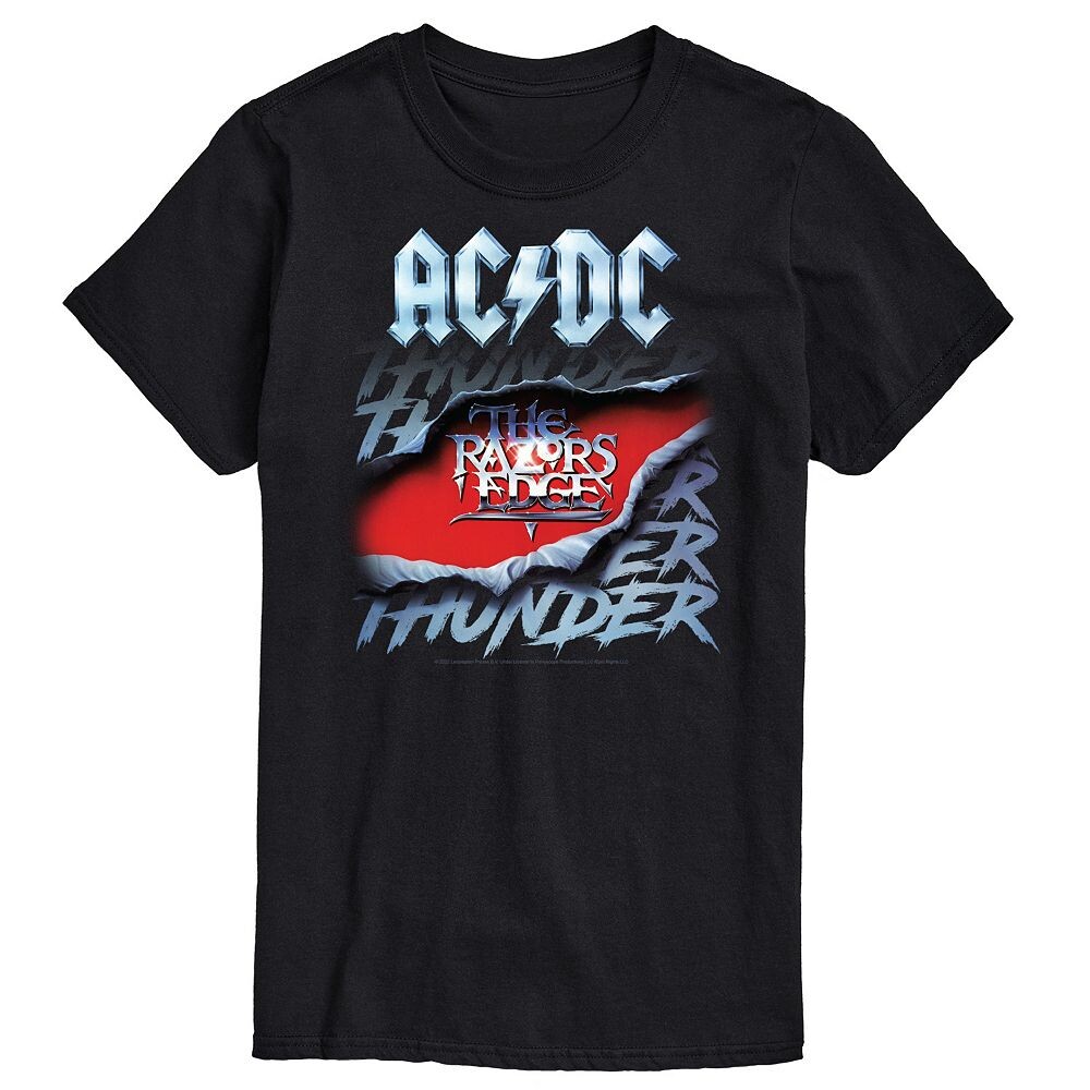 

Футболка Big & Tall ACDC Thunder с повторяющимся узором Licensed Character, черный