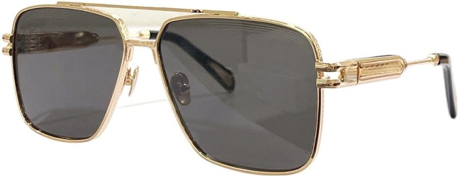 

Металлические солнцезащитные очки для мужчин и женщин в стиле ретро, ​​большие солнцезащитные очки с градиентным переходом цвета, защита от УФ-излучения UV400 LANGSER, 2