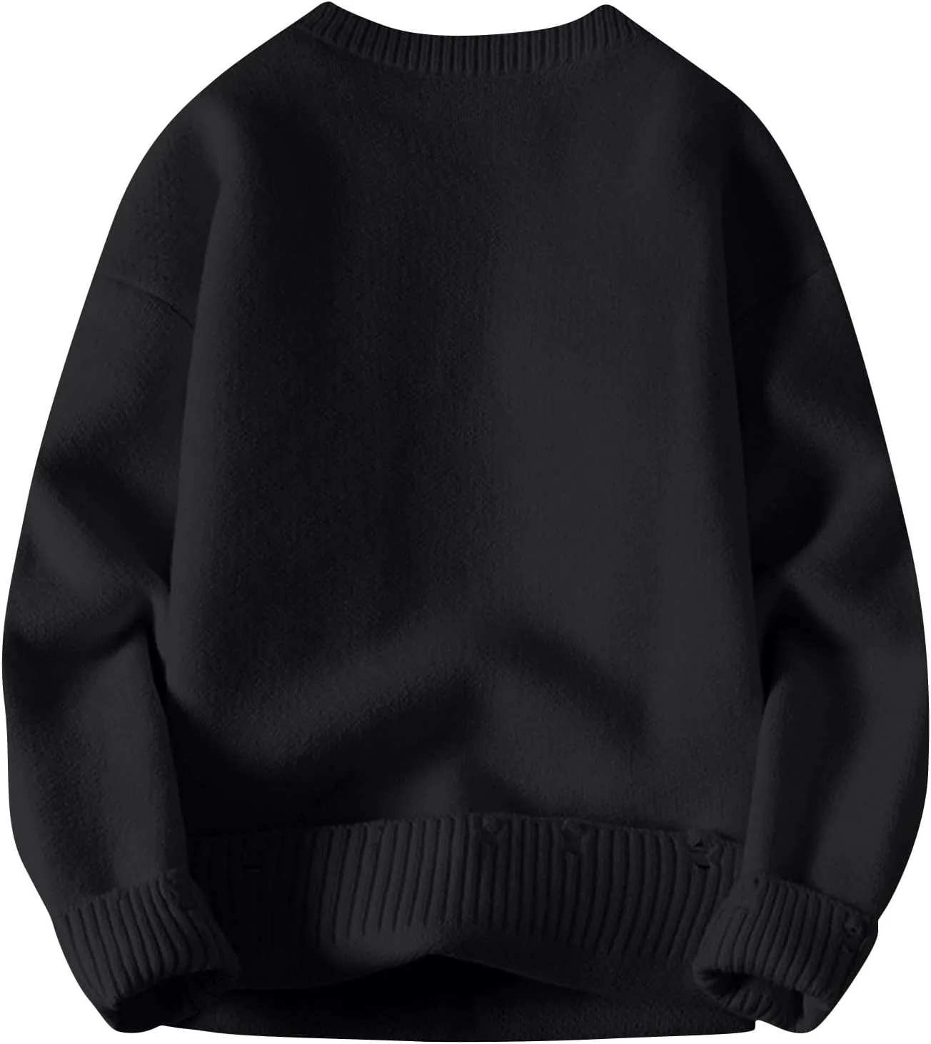 

Мужской свитер Y2K с патчворком и графическим принтом