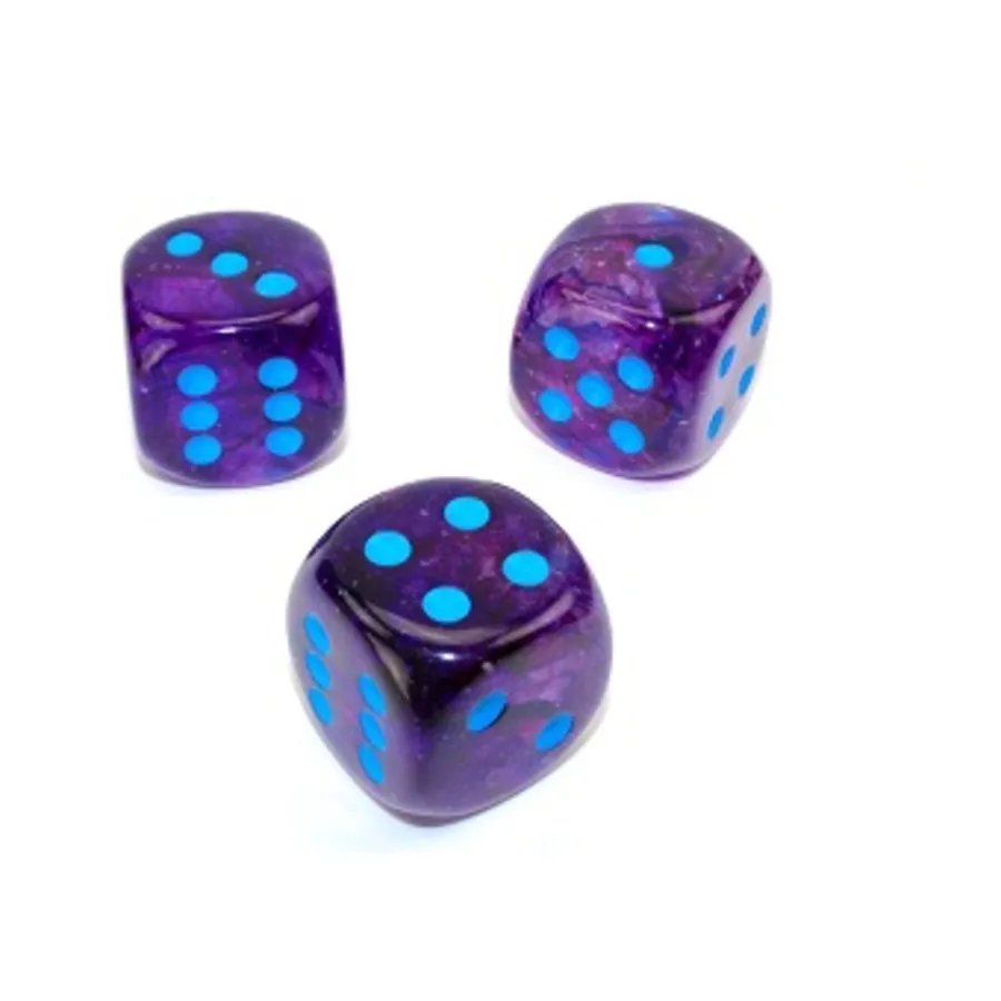 

d6 30 мм Ночной с синим, Dice - Nebula (Chessex)