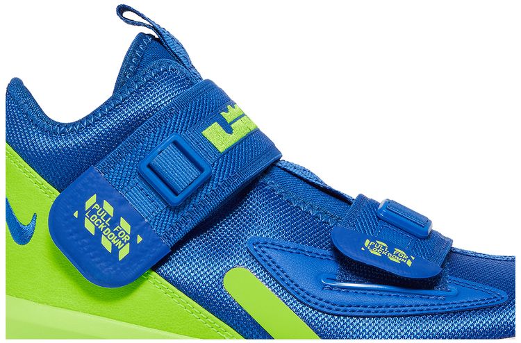 Кроссовки Nike LeBron Soldier 13 GS 'Game Royal Volt', синий — фото 2