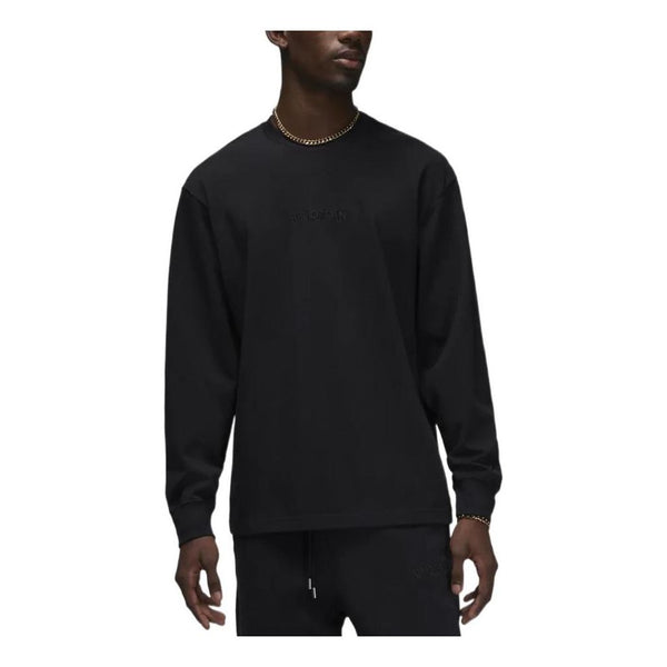 

Футболка Air Jordan Wordmark Long Tee 'Black', черный