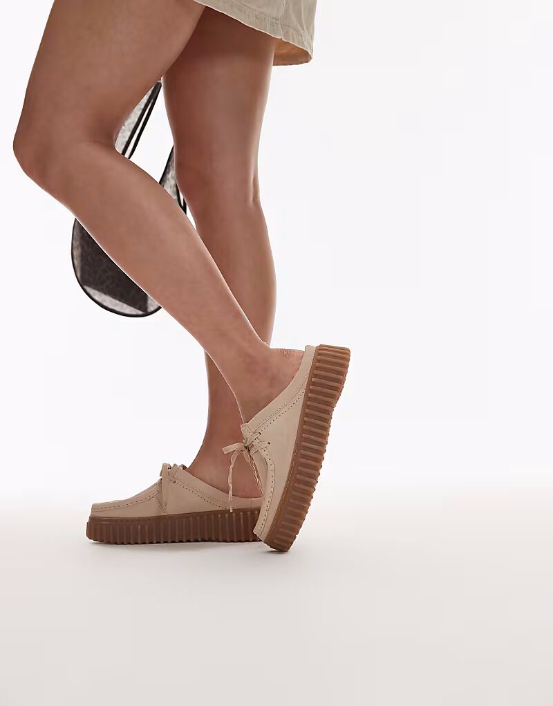 Мюли Clarks Torhill из замши цвета экрю