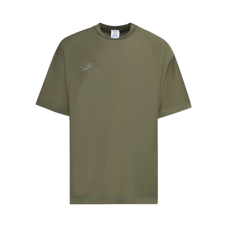 

Футболка Vetements Inside Out Label T-Shirt Khaki, желто-коричневый