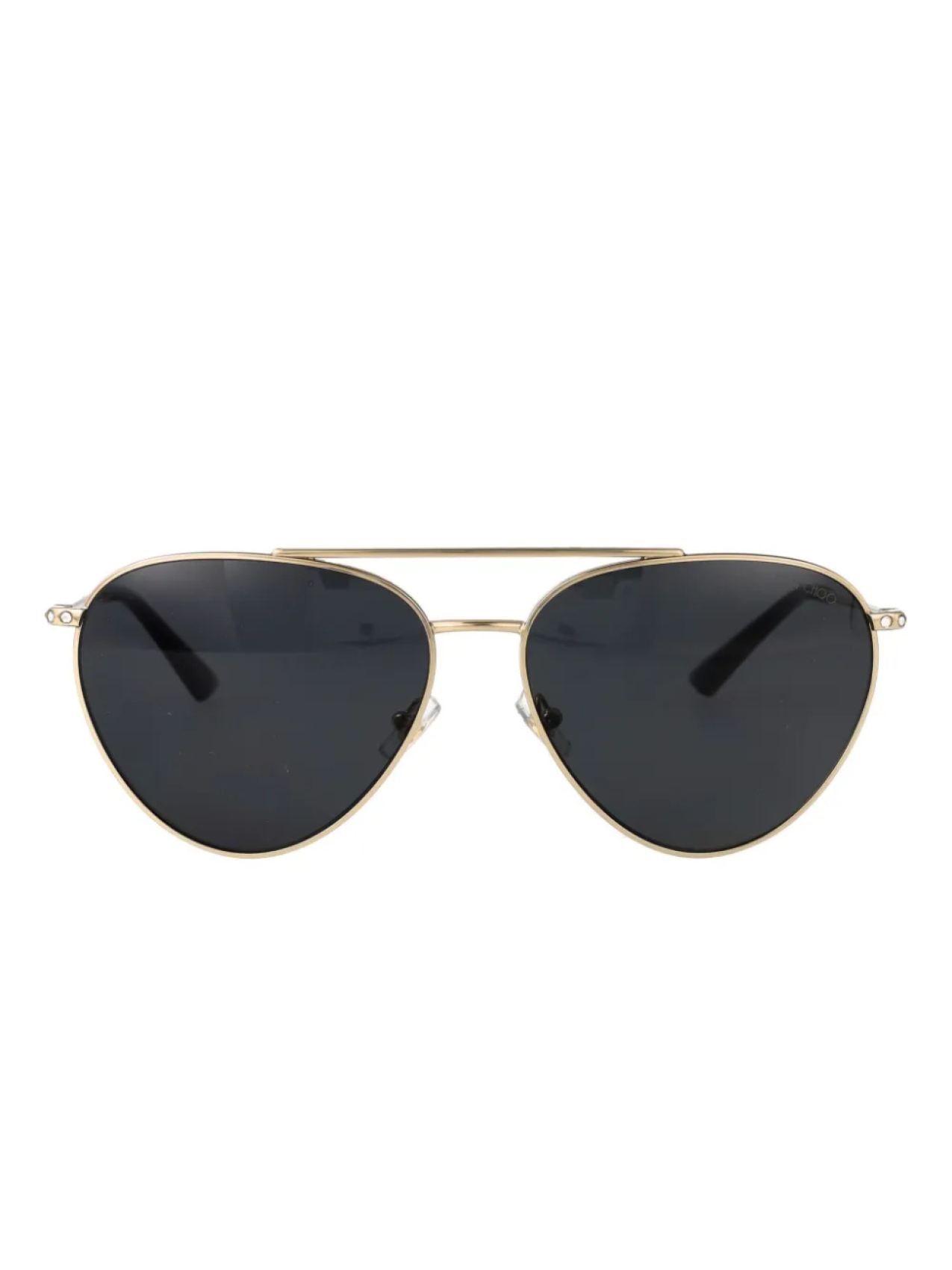 

Солнцезащитные очки Jimmy Choo Eyewear с выгравированным логотипом, золотой