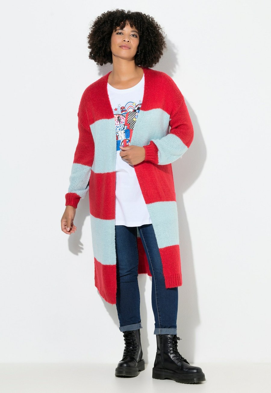 

Кардиган Angel of Style STRAIGHT FIT BLOCKSTREIFEN, Neon Red/Red