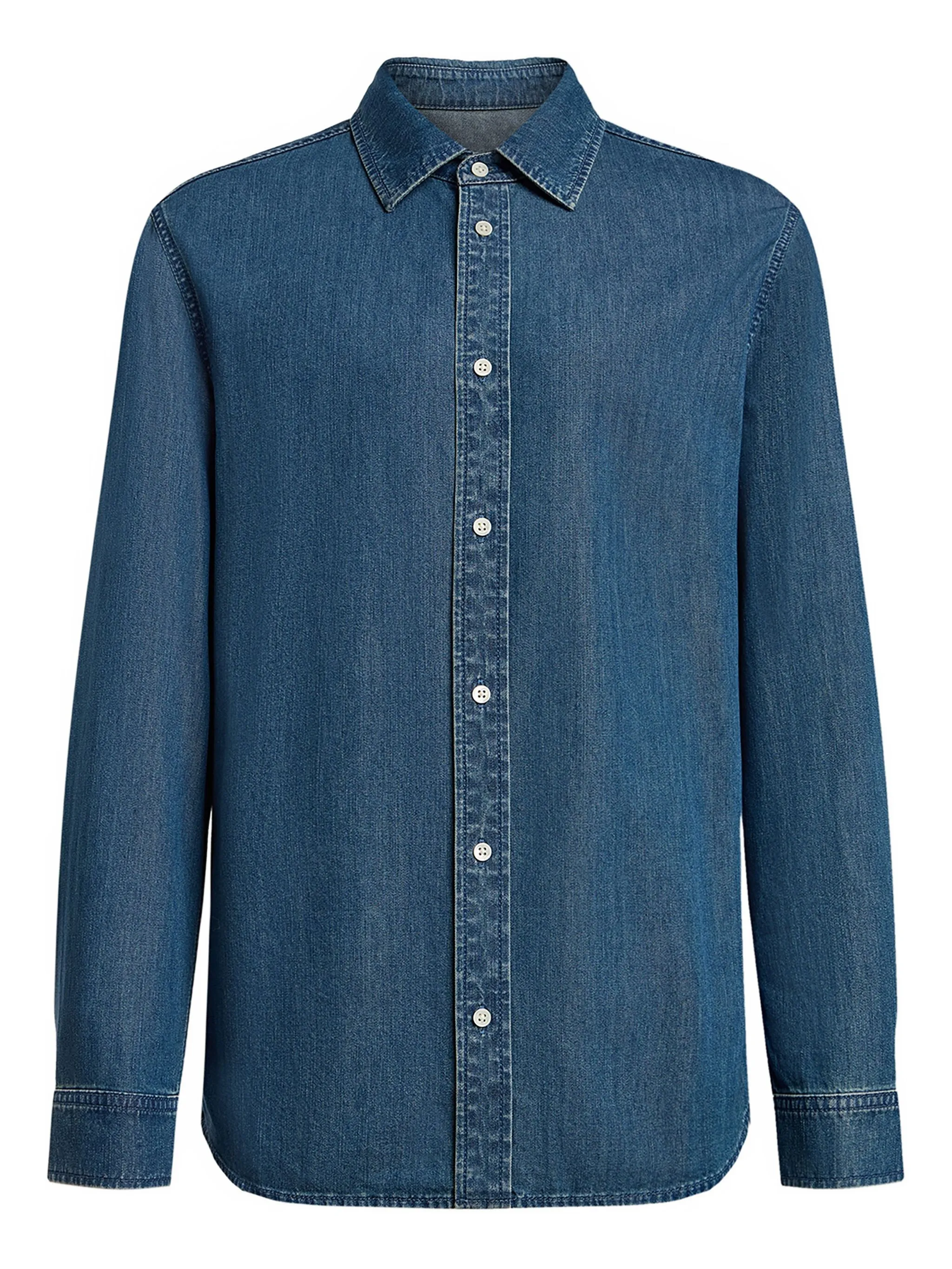 

Джинсовая рубашка на пуговицах 12 Storeez, синий