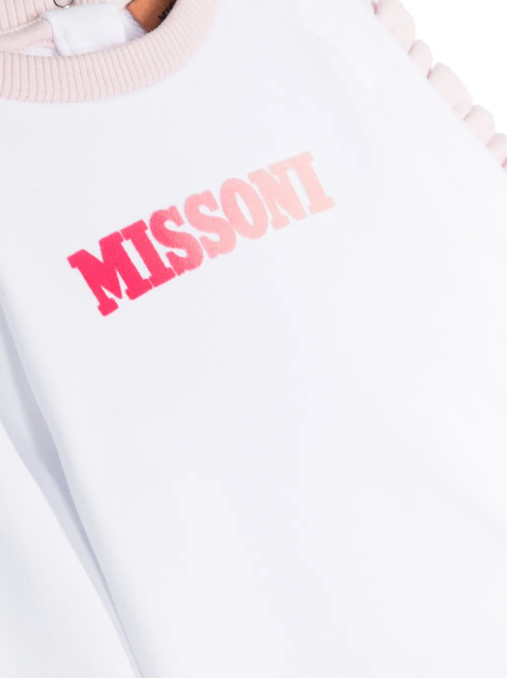 Толстовка с оборками Missoni Kids, белый — фото 3
