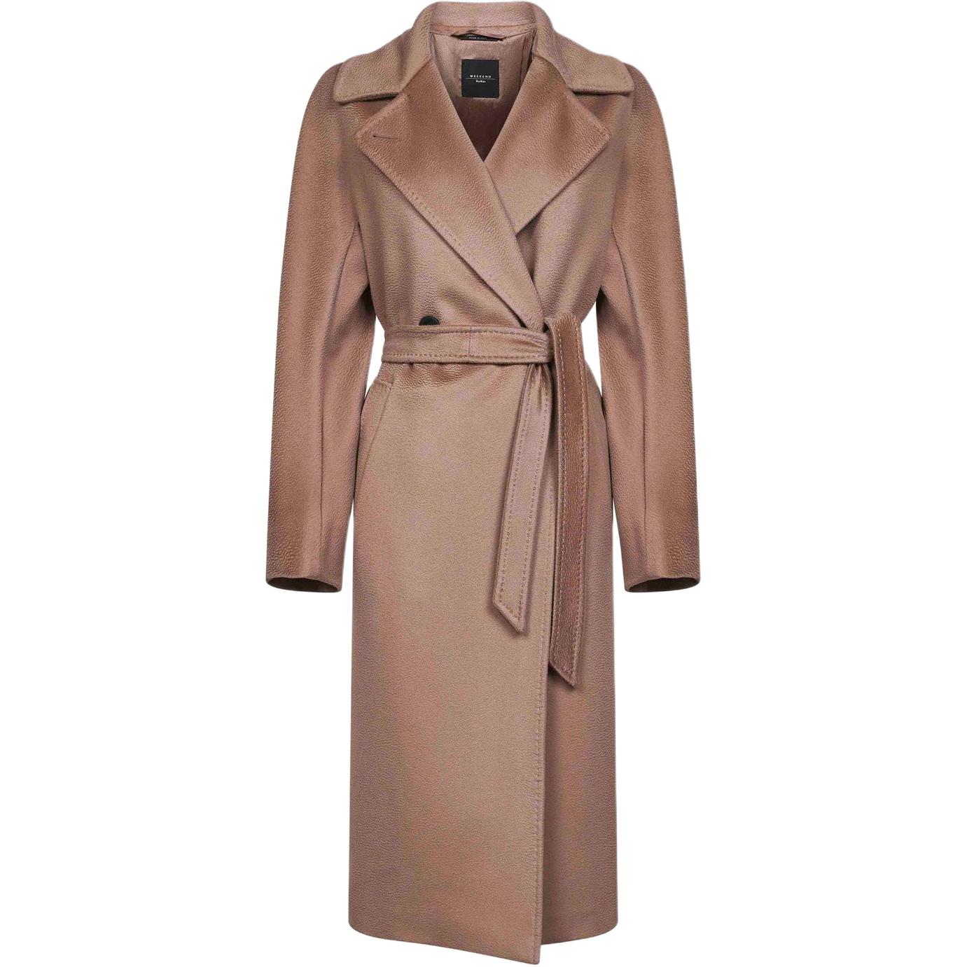 

WEEKEND MaxMara Макс Мара тренч из верджинской шерсти, Brown