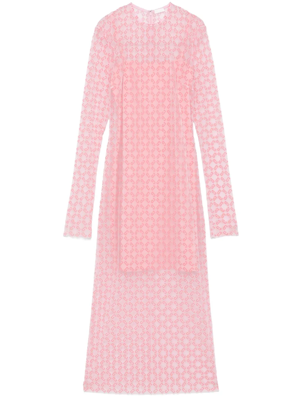 

Платье миди с логотипом Givenchy, розовый