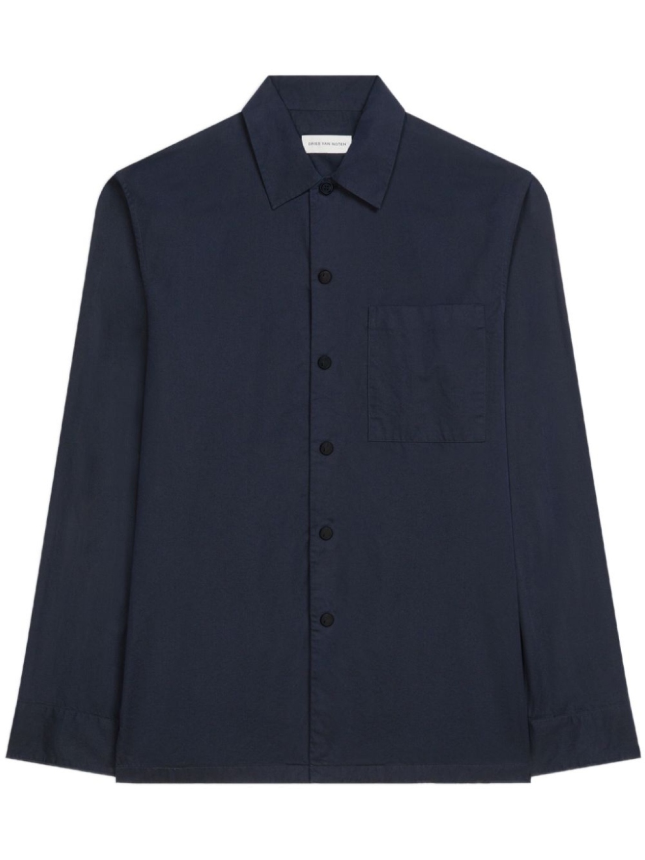 

DRIES VAN NOTEN хлопковая рубашка, синий