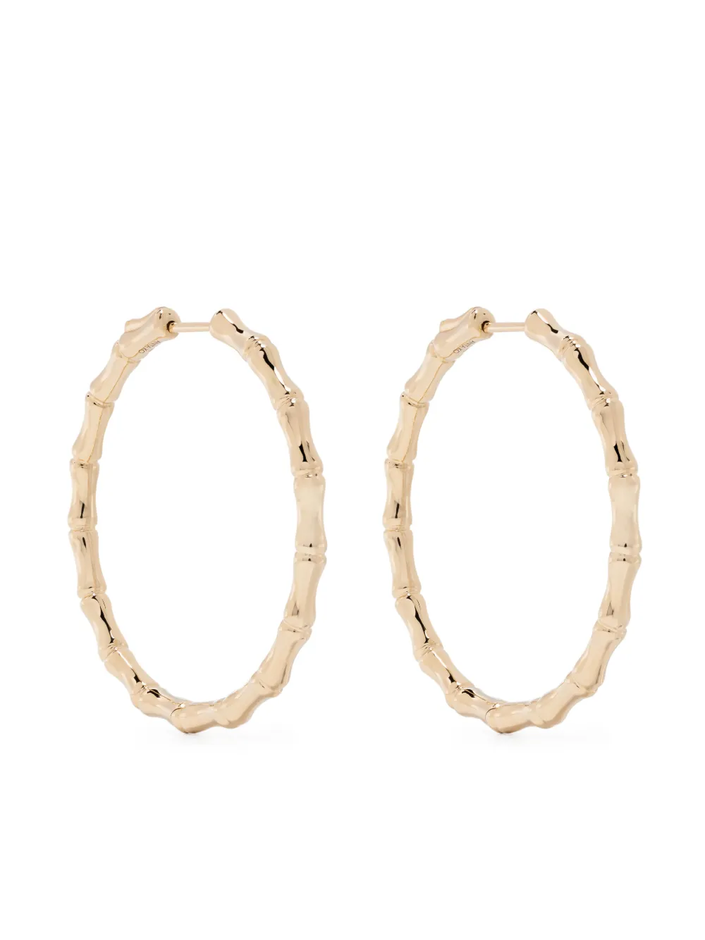 

Серьги-кольца Bamboo из желтого золота Anita Ko, золотой