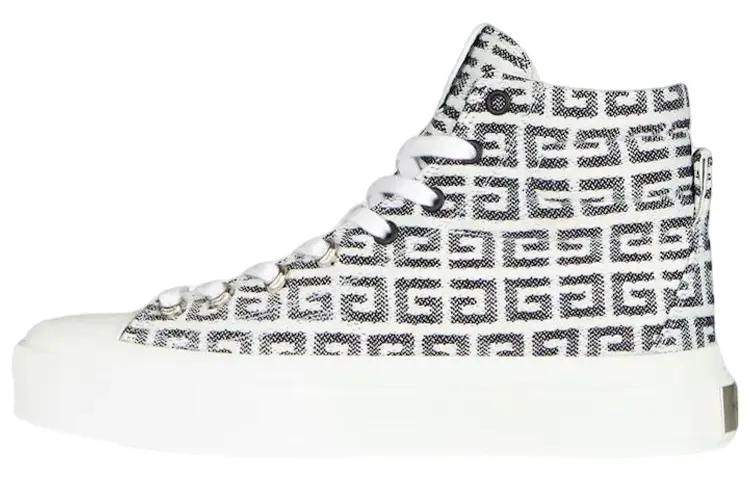 Кроссовки женские Givenchy высокие, черный / белый