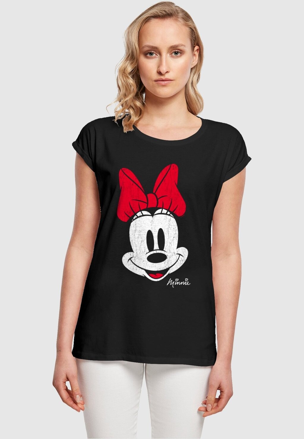 

футболка с принтом Mickey Mouse- Minnie Beaten Face ABSOLUTE CULT, черный