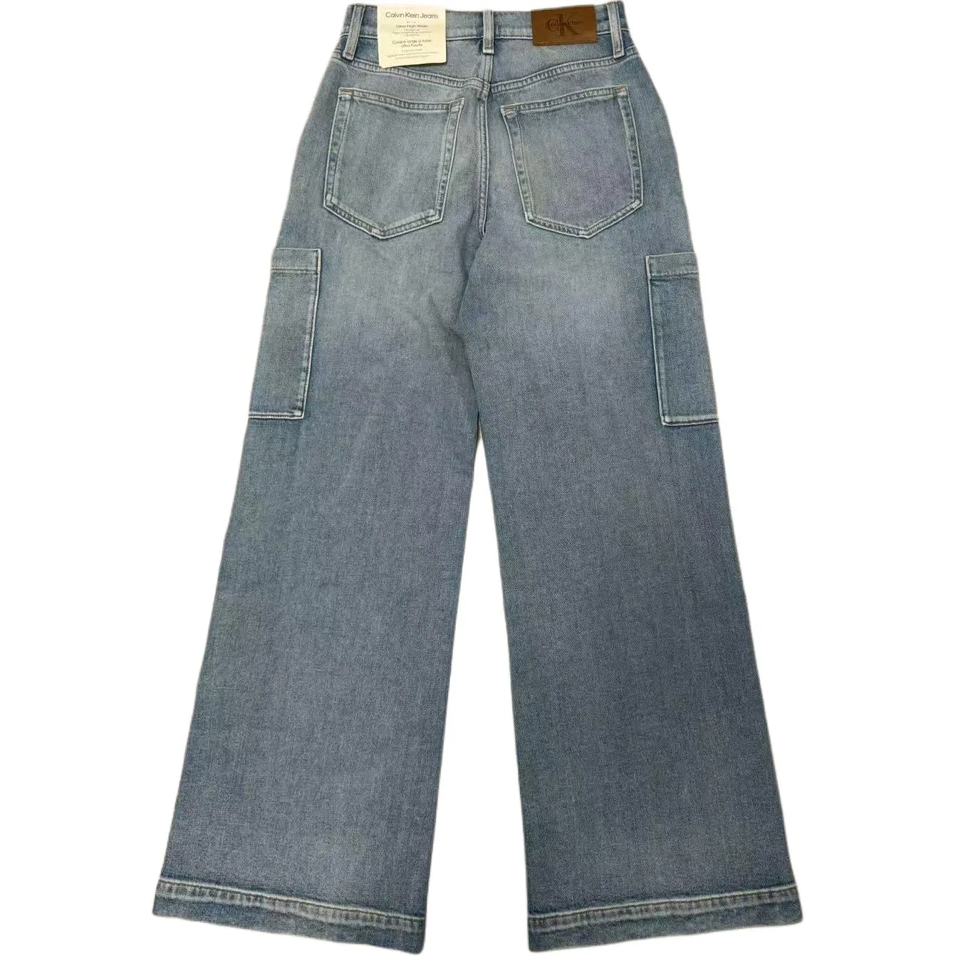 Джинсы женские light blue cargo Calvin Klein — фото 3
