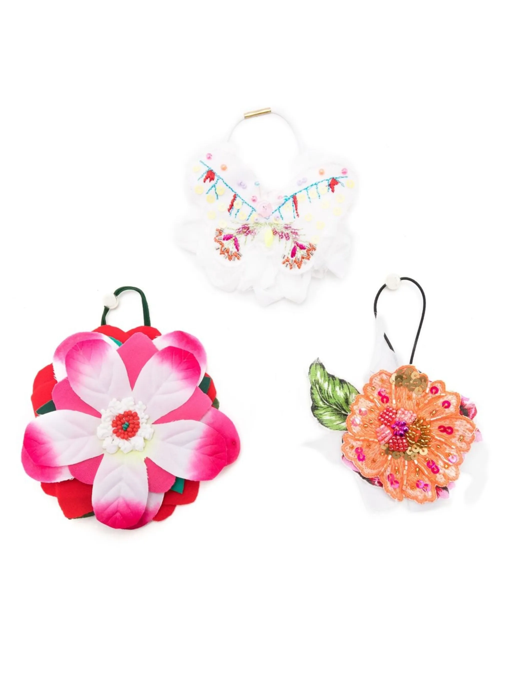 

Резинка для волос с цветочной аппликацией Amir Slama Bijoux, мультиколор