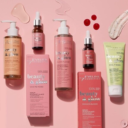 Мицеллярная вода Eveline Cosmetics — Beauty & Glow Clean, пожалуйста! Кондиционирующий мицеллярный гель для лица, век и губ, 200 мл — фото 3