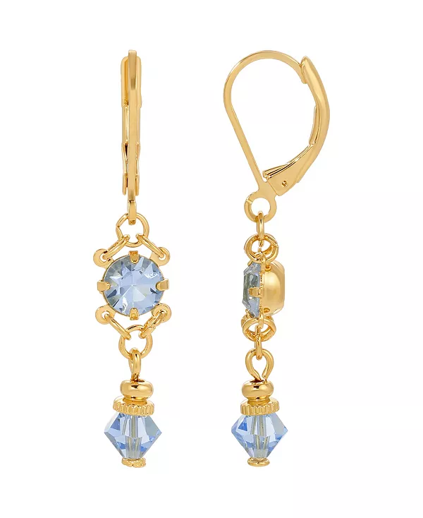 

Серьги-Капельки голубого цвета 2028, blue