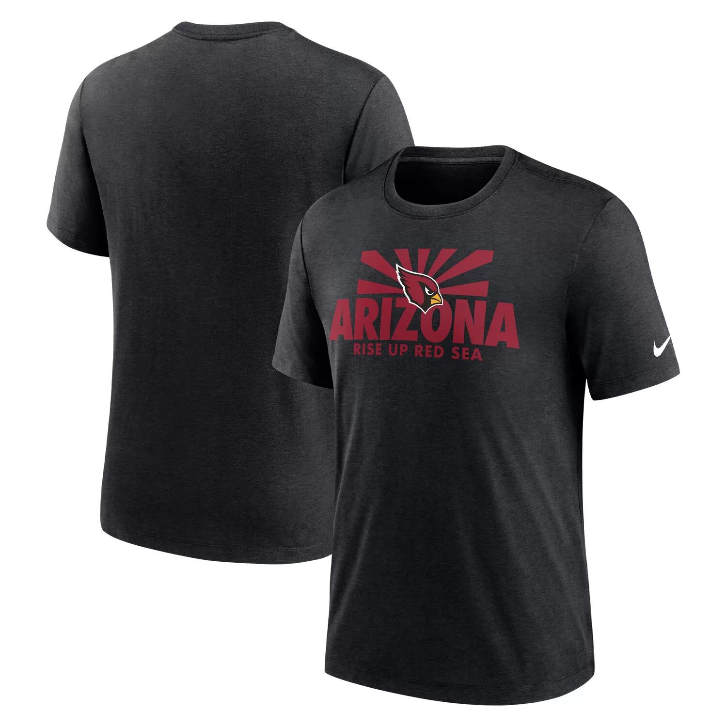 

Мужская футболка Nike Heathered Black Arizona Cardinals Local Tri-Blend