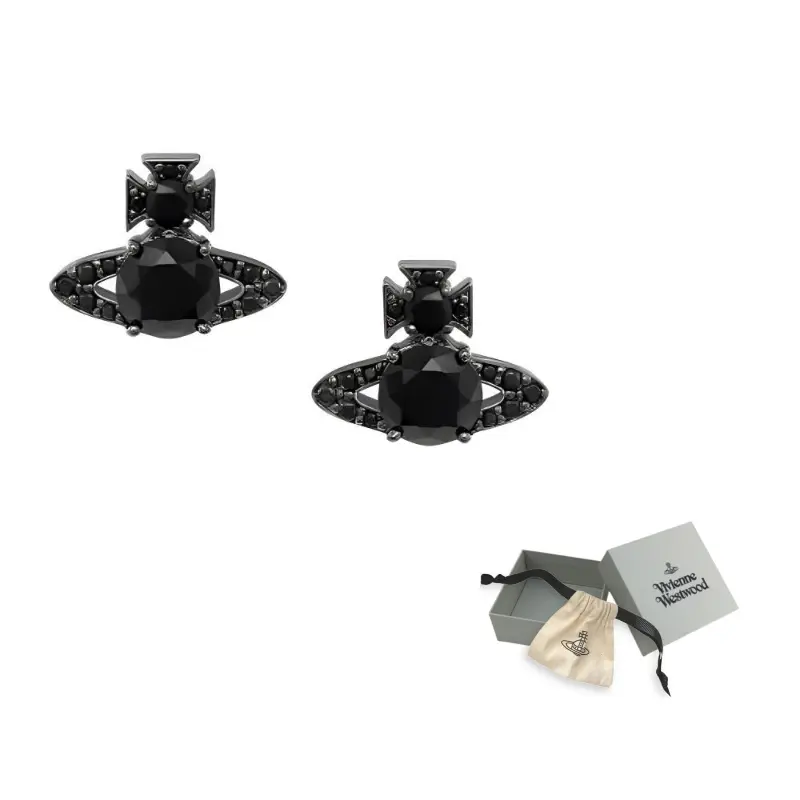 

Измания украшенные серьги Vivienne Westwood, черный