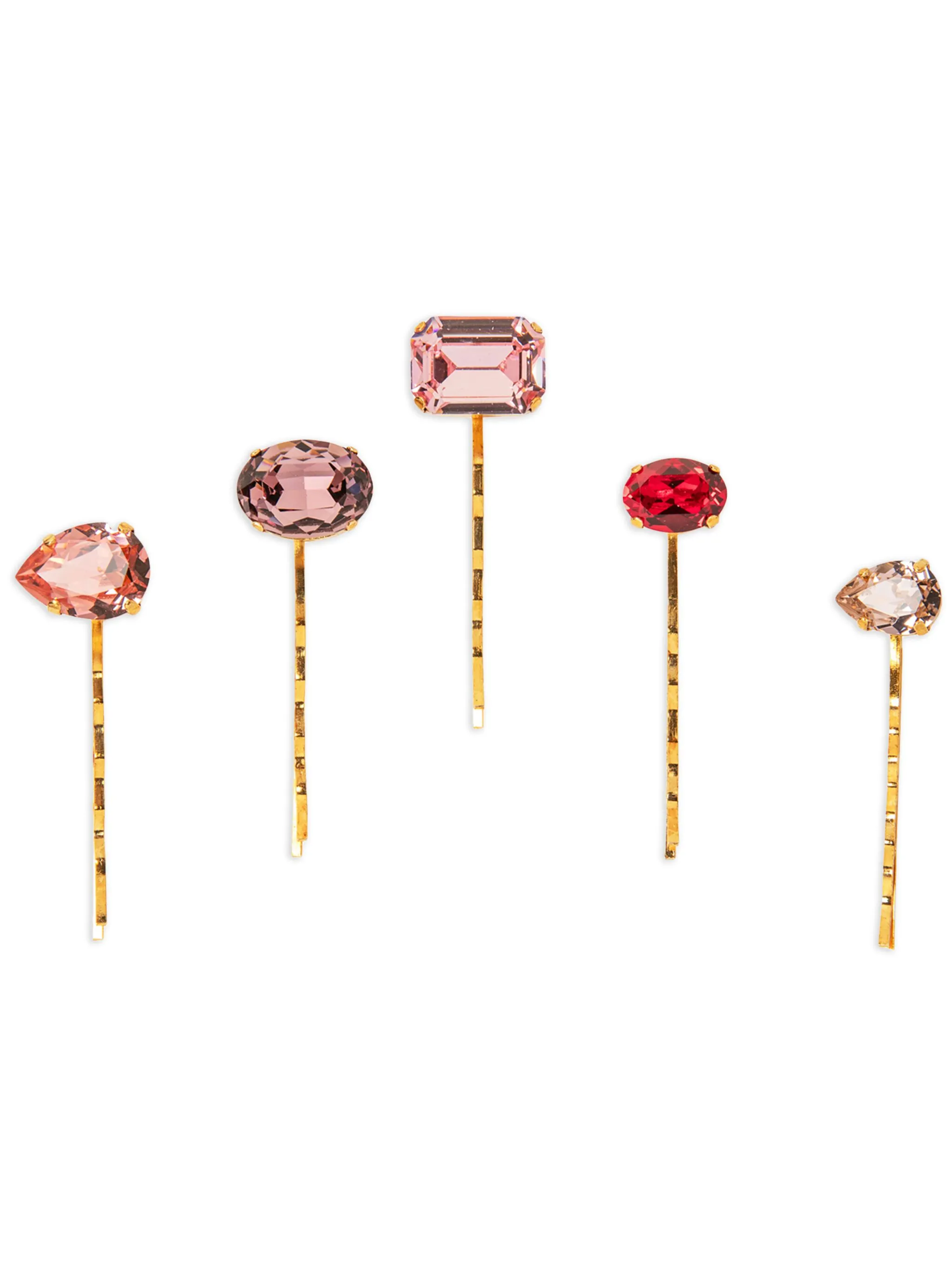 

Набор Karina из пяти заколок для волос Jennifer Behr, золотистый