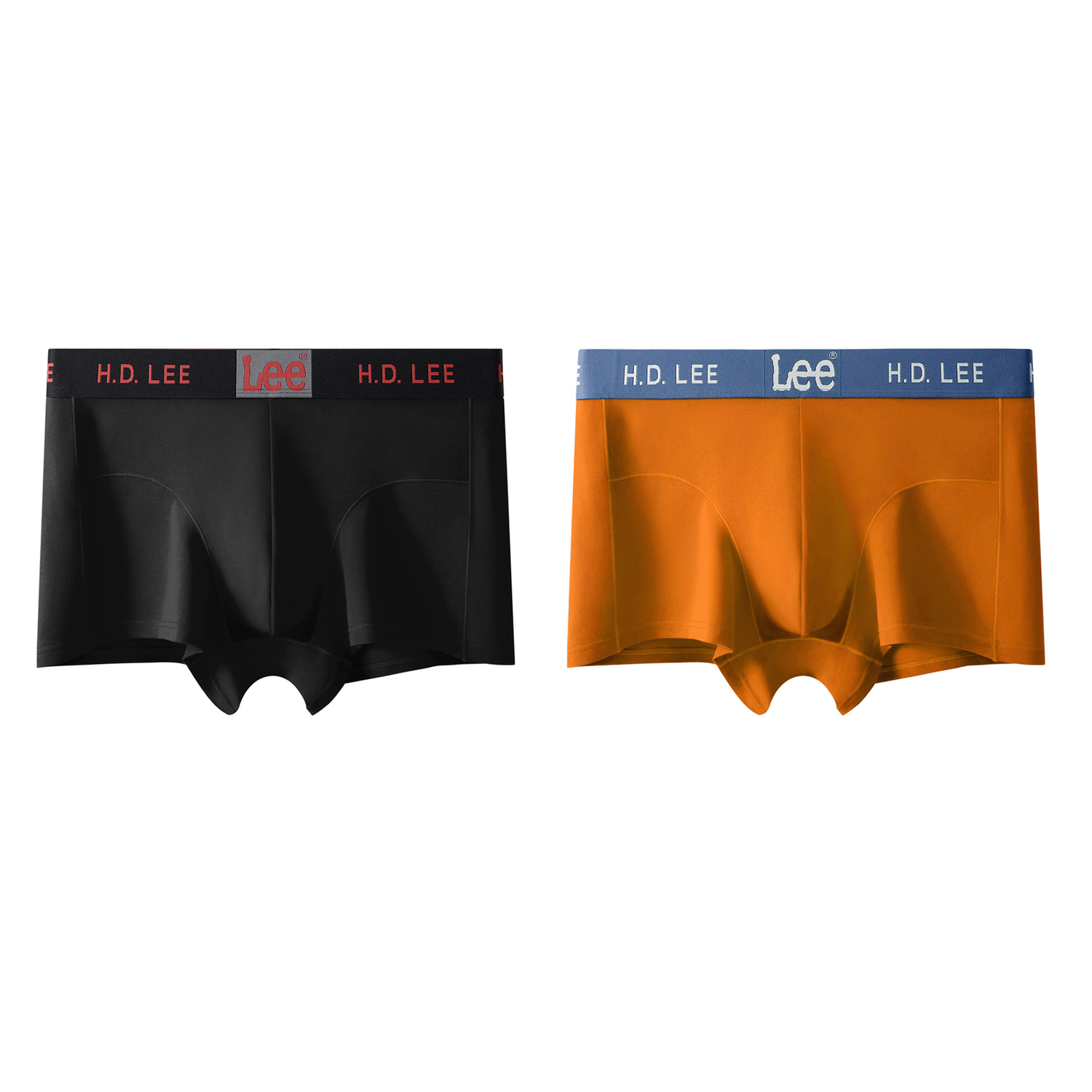 

Мужские трусы 2 штуки в подарочной упаковке Lee, 2 Pack (черный+оранжевый)