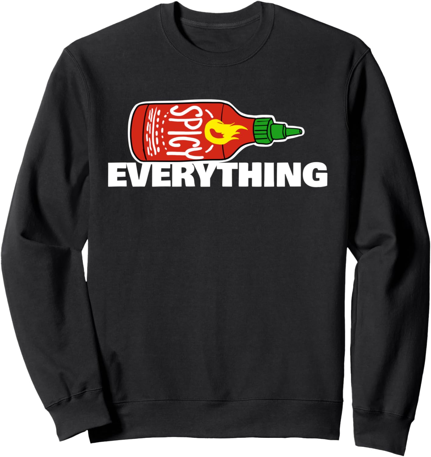 

Толстовка с надписью «Острый чили соус ко всему» Miftees Hot Pepper Sauce Tees, черный