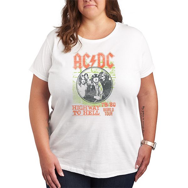 

Футболка с принтом AC/DC Highway to Hell World Tour Plus size Licensed Character