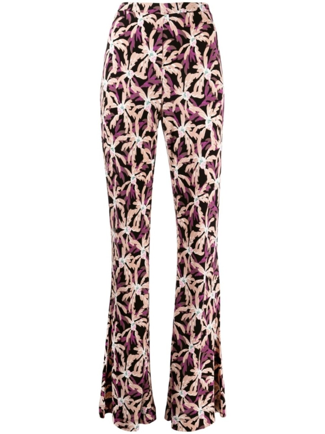 

Diane Von Furstenberg расклешенные брюки Brooklyn с цветочным принтом, фиолетовый