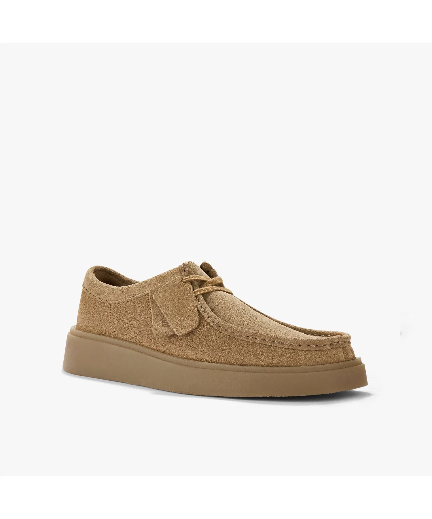 Мужские мокасины Clarks Torview из замши коричневые — фото 4