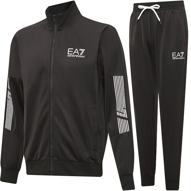 EA7 Casual Sportswear Мужская черная футболка EMPORIO ARMANI — фото 3