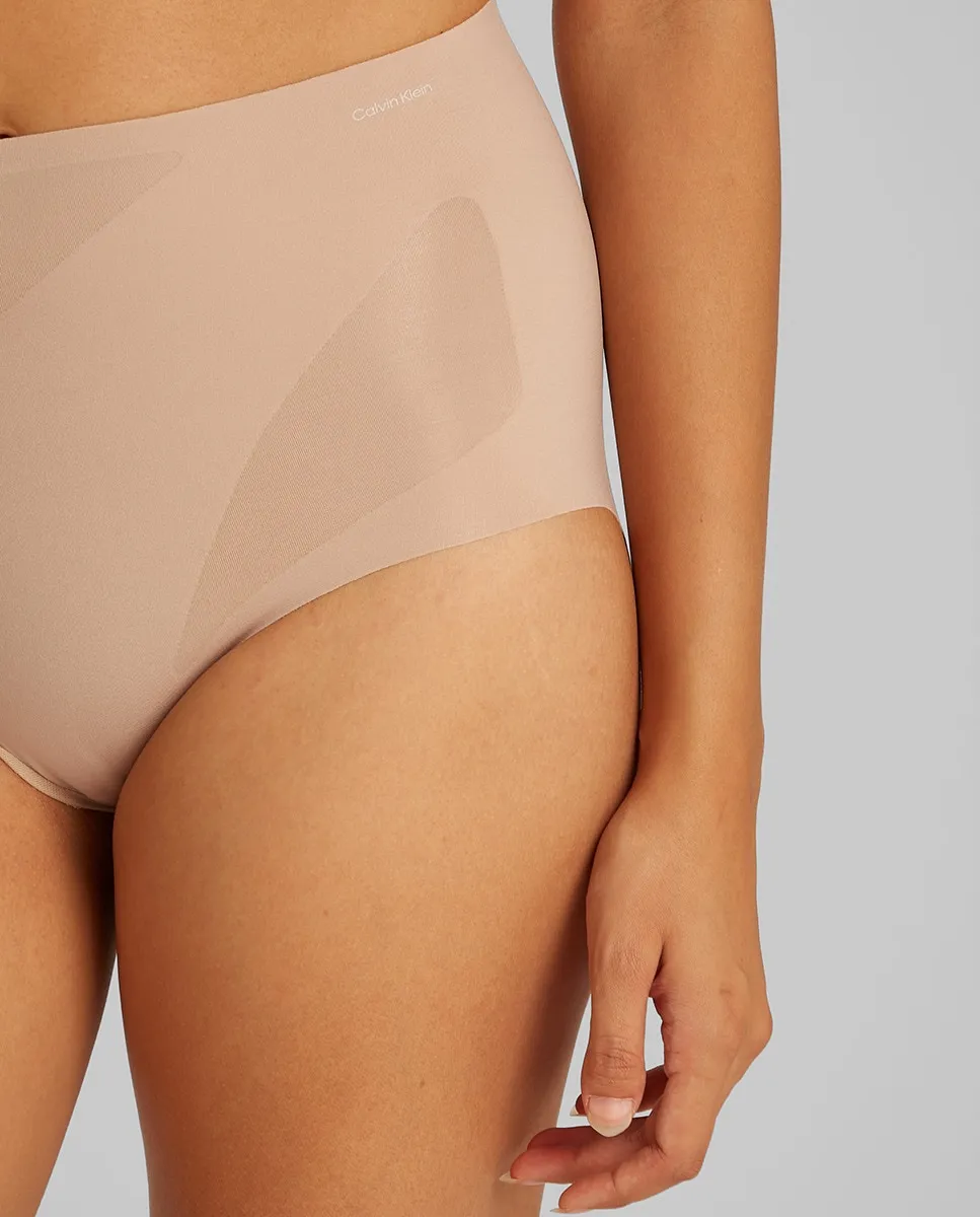 Утягивающие трусики STAY PUT MESH с высокой талией Calvin Klein, бежевый — фото 3