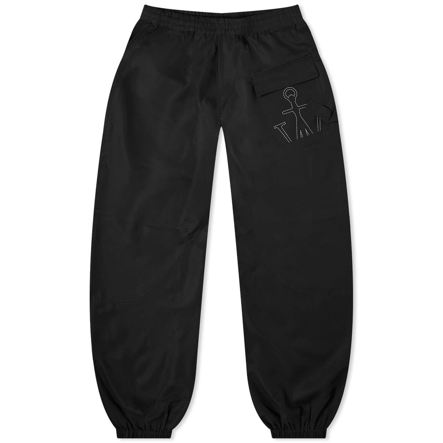 

Брюки Jw Anderson Twisted Logo, черный