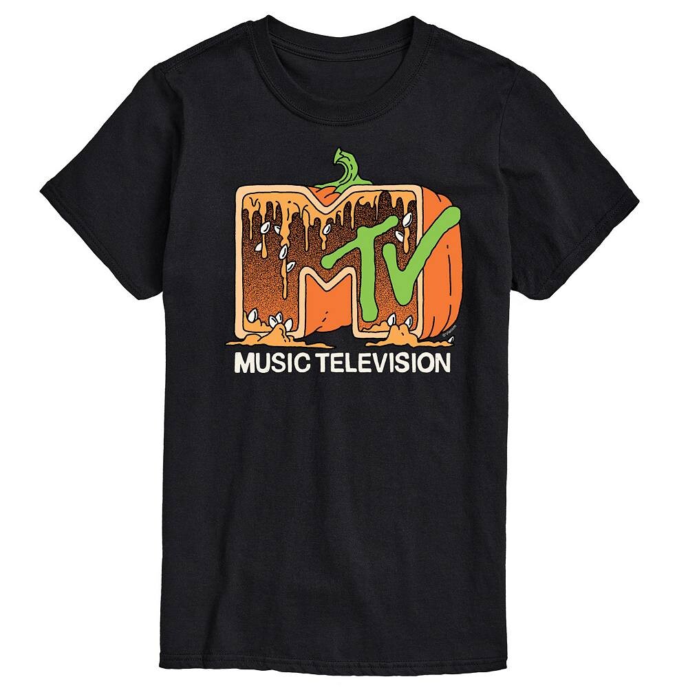 

Мужская футболка с рисунком тыквы MTV Licensed Character, черный
