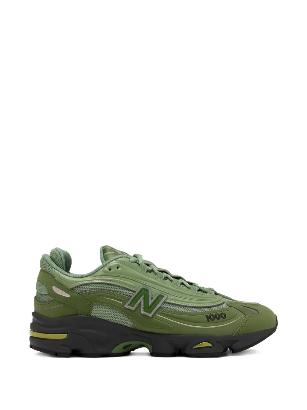 Кроссовки 1000 с комбинированными вставками NEW BALANCE, зеленый