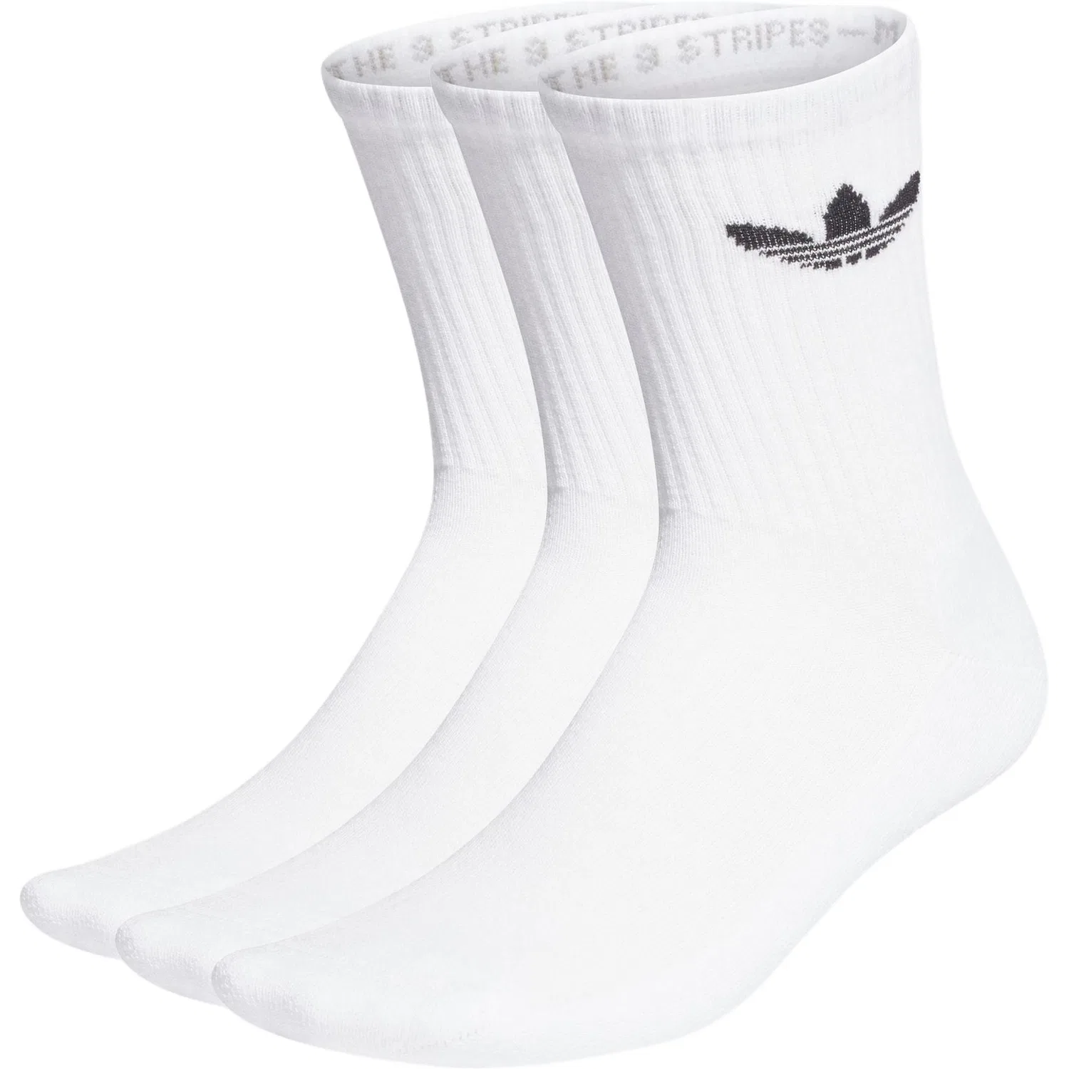 Гольфы средней высоты Adidas Originals 3 Pack White