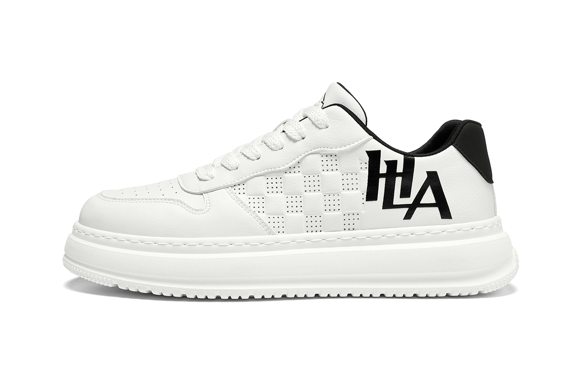 

Низкие мужские кроссовки HLA, White Black (Perforated Breathable)