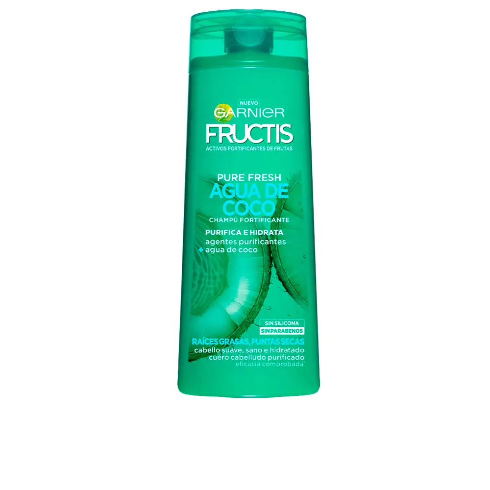 

Шампунь Fructis pure fresh agua coco fortificante champú Garnier, 300 мл.