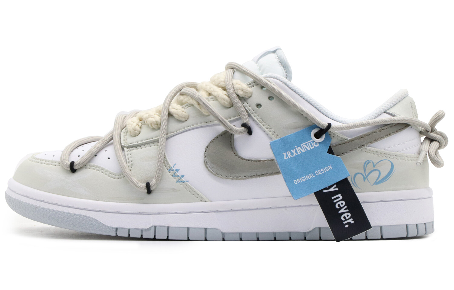 

Кроссовки Nike Dunk Skateboard Shoes Men Low-Top Gray White