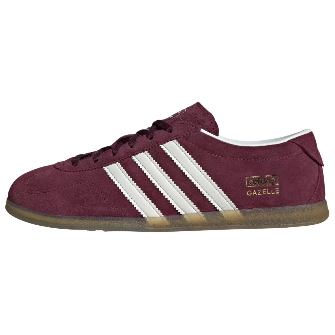 

Adidas Originals GAZELLE Abrasion Resistant низкие кроссовки для скейтбординга унисекс бордовый белый
