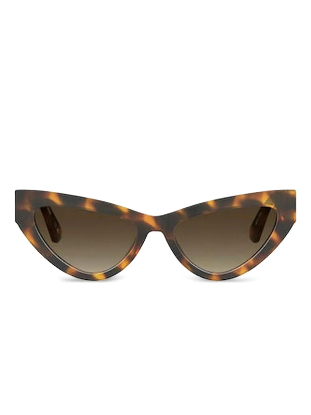 

Солнцезащитные очки в оправе 'кошачий глаз' Moschino, коричневый