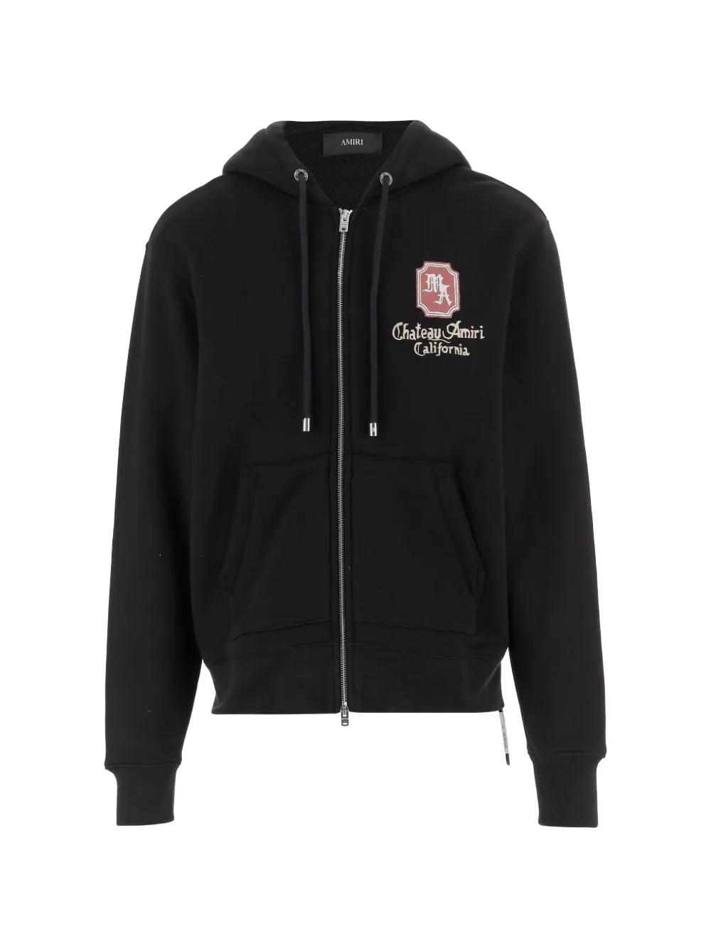 

Хлопковая толстовка на молнии с принтом Amiri, черный