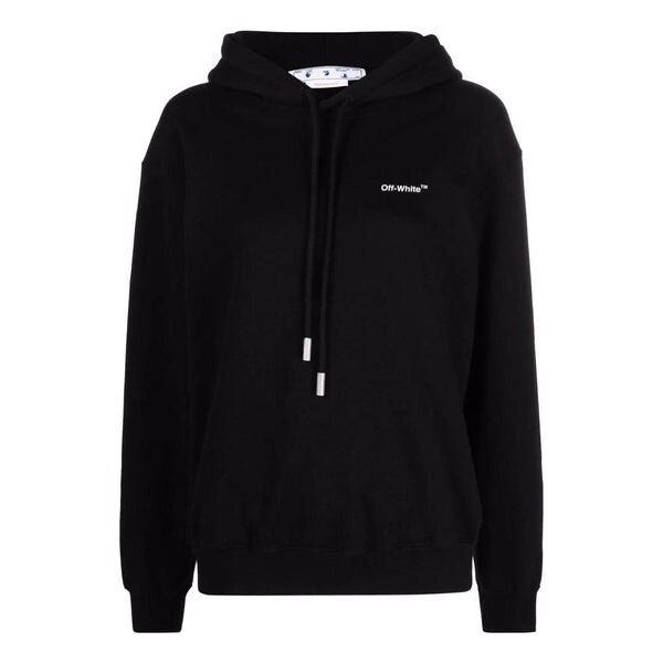

Толстовка diag regular hoodie 'black white' Off-White, черный