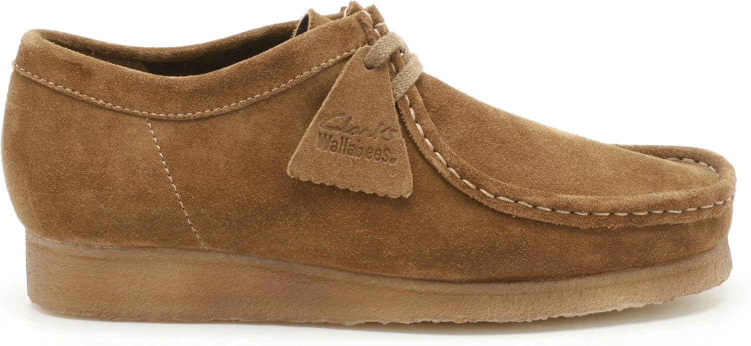 Мокасины Clarks Wallabee из натуральной кожи на шнуровке, 8.5 Chorus Suede — фото 3