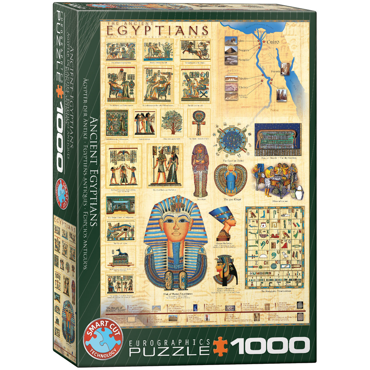 

Еврографика, пазл, Древние Египтяне, 1000 шт. EuroGraphics