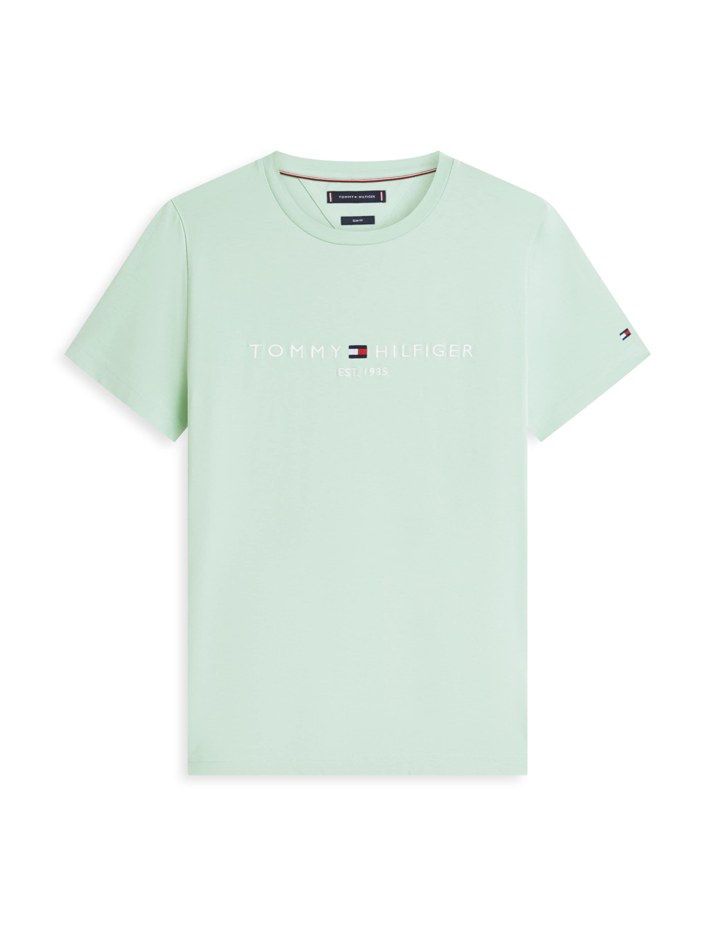 

TOMMY HILFIGER Футболка Regular fit в светло-зеленом цвете