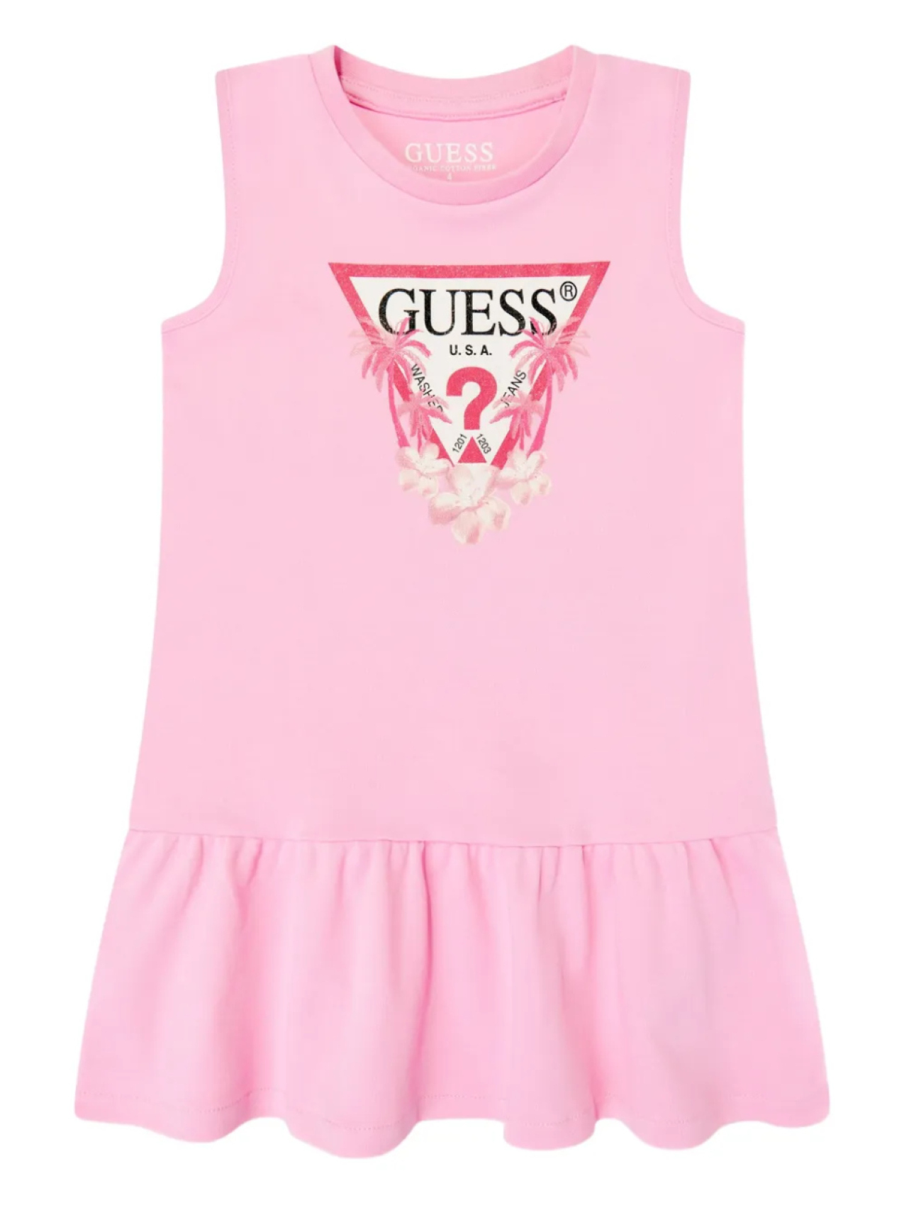 

Платье с логотипом guess kids, розовый